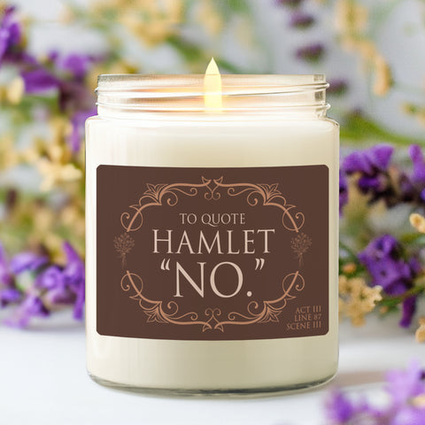 No Hamlet 9z Scented Candle | Shakespeare