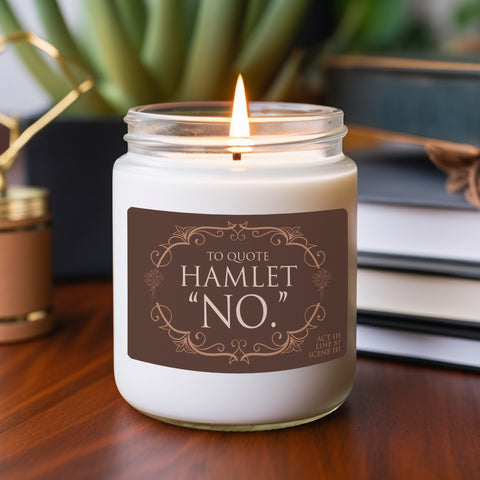 No Hamlet 9z Scented Candle | Shakespeare