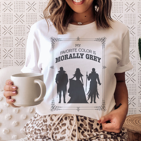 Morally grey spicy reader t-shirt | Bookish gifts